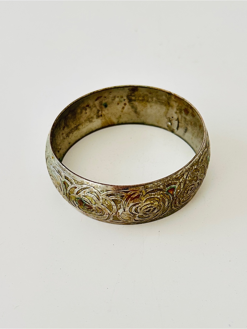 Vintage Rose Metal Cuff